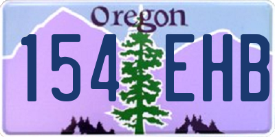 OR license plate 154EHB