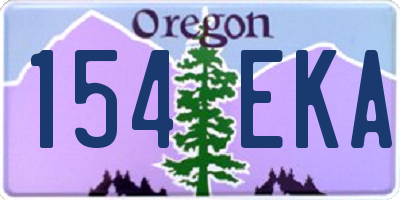 OR license plate 154EKA