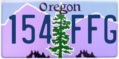 OR license plate 154FFG