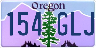OR license plate 154GLJ