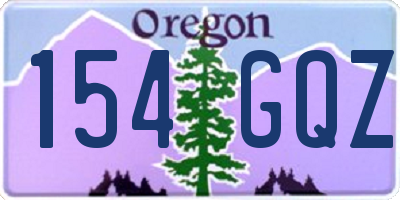 OR license plate 154GQZ