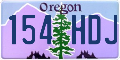 OR license plate 154HDJ