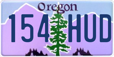 OR license plate 154HUD