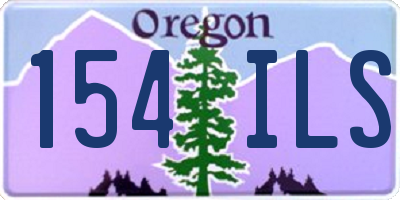 OR license plate 154ILS