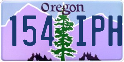 OR license plate 154IPH