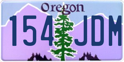 OR license plate 154JDM