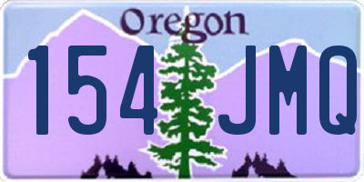 OR license plate 154JMQ