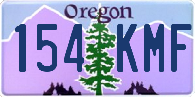OR license plate 154KMF