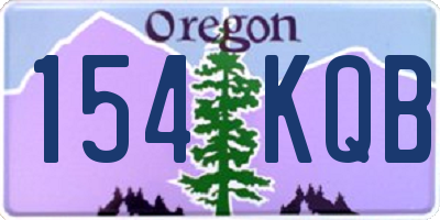 OR license plate 154KQB