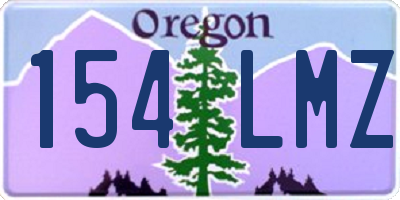 OR license plate 154LMZ