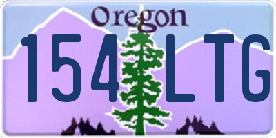 OR license plate 154LTG