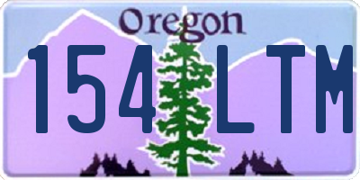 OR license plate 154LTM