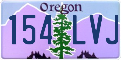 OR license plate 154LVJ