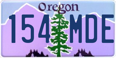 OR license plate 154MDE