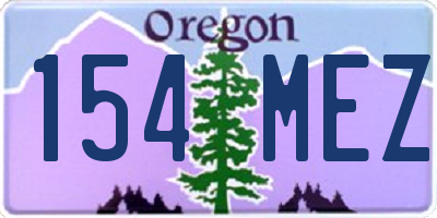 OR license plate 154MEZ