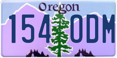 OR license plate 154ODM