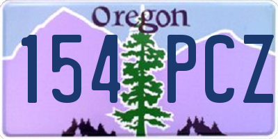 OR license plate 154PCZ