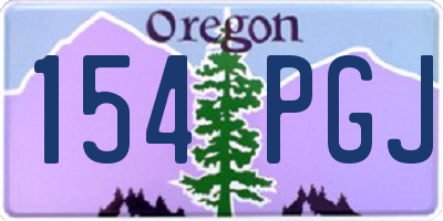 OR license plate 154PGJ
