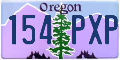 OR license plate 154PXP