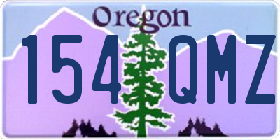 OR license plate 154QMZ