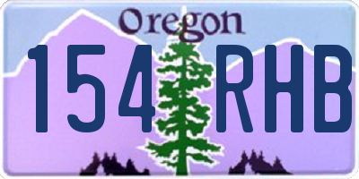 OR license plate 154RHB