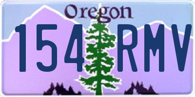 OR license plate 154RMV