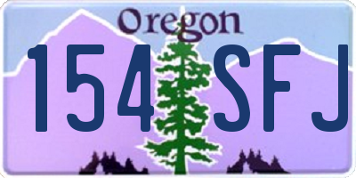 OR license plate 154SFJ