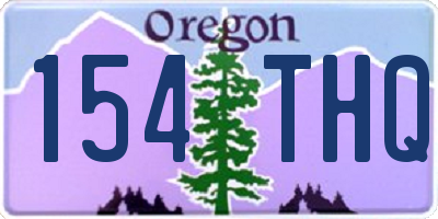 OR license plate 154THQ