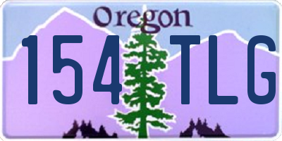 OR license plate 154TLG