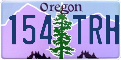 OR license plate 154TRH