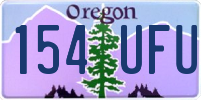 OR license plate 154UFU