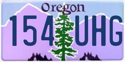 OR license plate 154UHG