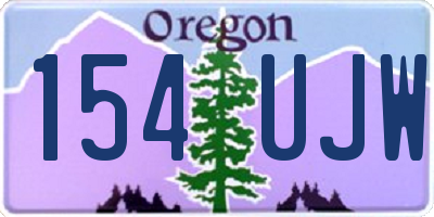 OR license plate 154UJW