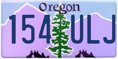 OR license plate 154ULJ