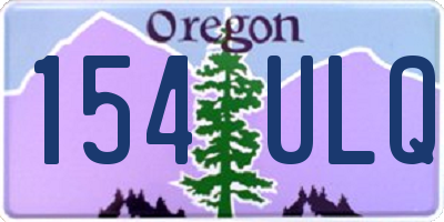 OR license plate 154ULQ