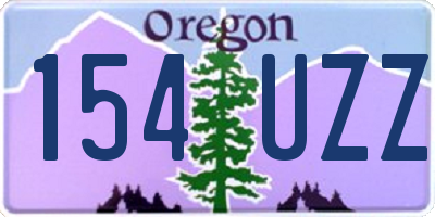 OR license plate 154UZZ