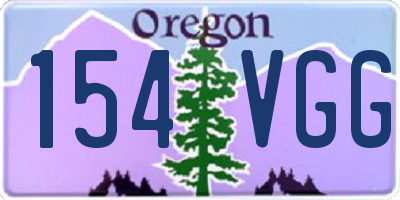 OR license plate 154VGG