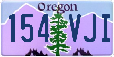 OR license plate 154VJI