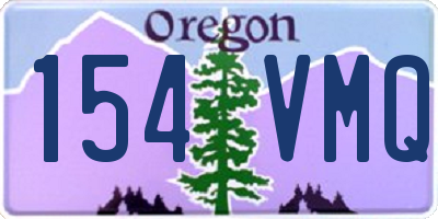 OR license plate 154VMQ
