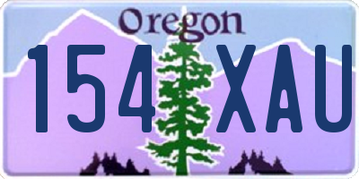 OR license plate 154XAU