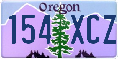OR license plate 154XCZ