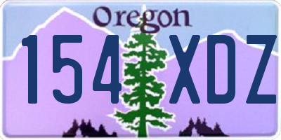 OR license plate 154XDZ
