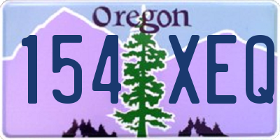OR license plate 154XEQ