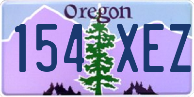 OR license plate 154XEZ