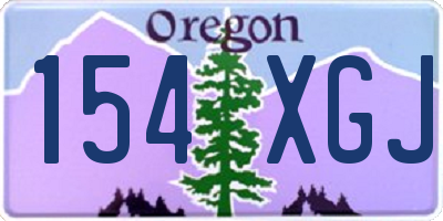 OR license plate 154XGJ