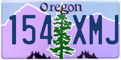 OR license plate 154XMJ