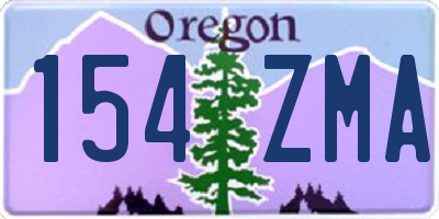 OR license plate 154ZMA