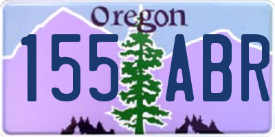 OR license plate 155ABR