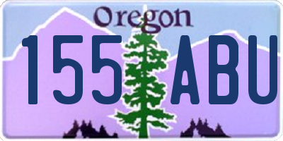 OR license plate 155ABU