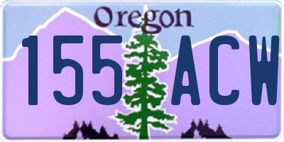 OR license plate 155ACW